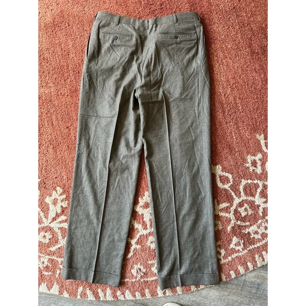 Ermenegildo Zegna Fine Worsted Super‎ 100's Wool Dress Pants Size 36 X 30